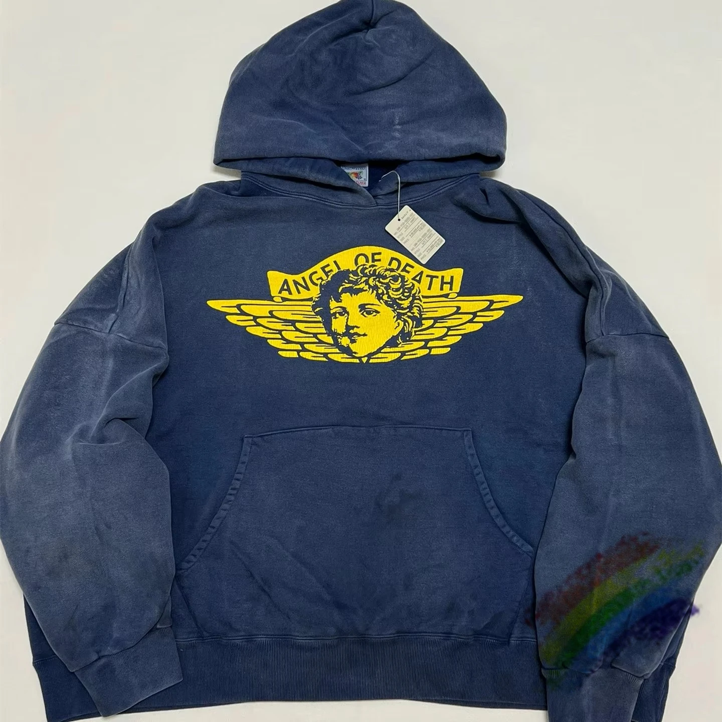 SAINT ANGEL NAVY Hoodie Men Women 1:1 Best Quality Vintage Pullovers