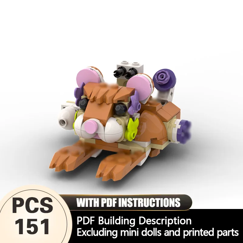 

Creators Animal Series Model MOC Building Bricks Millennium Hamster Modular Technology Gifts Holiday Assemble Children Toys Suit