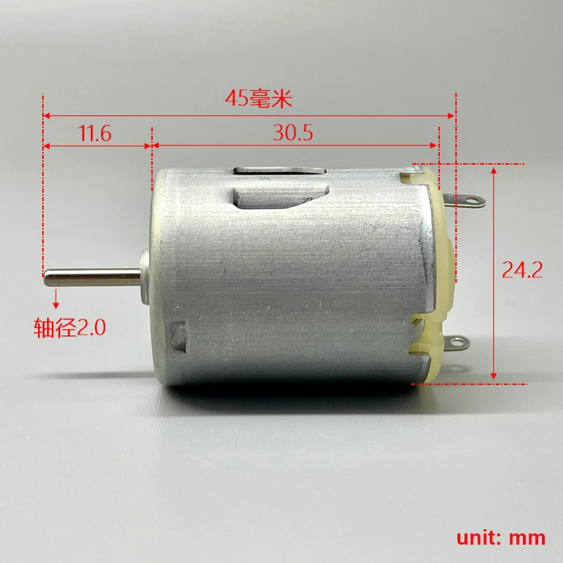 Mabuchi RC-280SA-20120 Mini 24mm Round Electric Motor DC 5V 6V 9V 12V High Speed Engine DIY Hobby Toy Car Boat Model Massager view 2