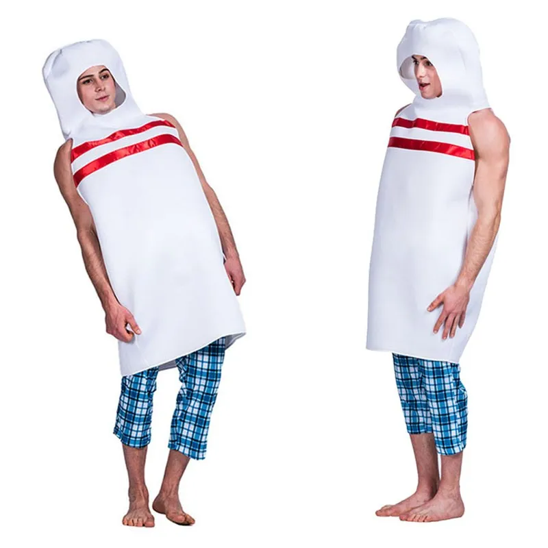 

Halloween Bowling Costume Funny Performance Outfit Doll Dress up Clothes Polyester Material Suitable for Women 20-50 Years Old