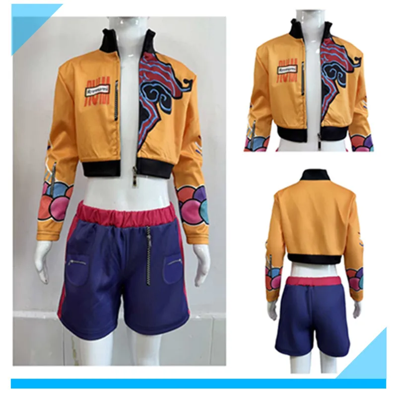 

Руми, детское пальто для косплея, костюм охотника, детская футболка с изображением демонов Fantasia для девочек, шорты, карнавальный костюм на Хэллоуин