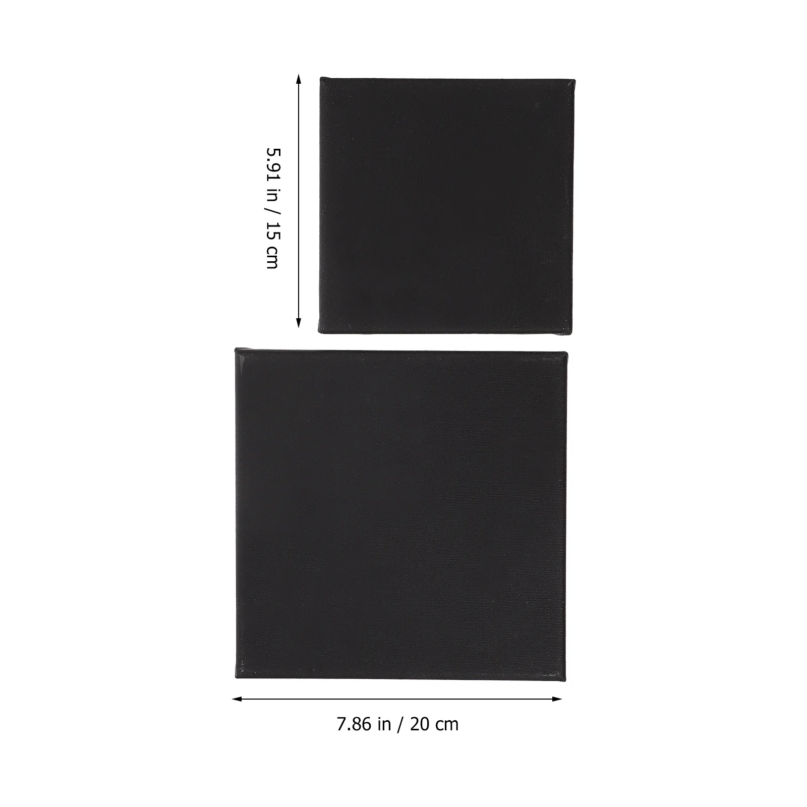 

2Pcs Black Painting Canvas Stretched Artist Frames Firm Oil Painting Panels DIY Canvas Boards Arts Stretcher Frames