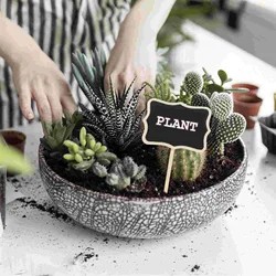10pcs Mini Chalkboards Blackboard for Message Board Signs Chalkboard Price Tags Plant Tag Blackboard for Home and Garden