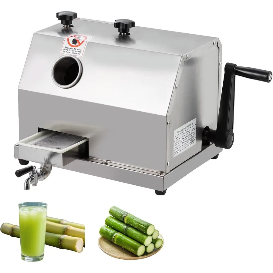 

Ручная соковыжималка для сахарного тростника Коммерческий пресс для сахарного тростника 110 фунтов H Высокопроизводительная соковыжималка для сахарного тростника 3 ролики из нержавеющей стали 2.