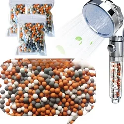 Shower Head Replacement Beads Filter Energy Anion Mineralized Negative Ions Ceramic Balls Water Purification Stones for Shower