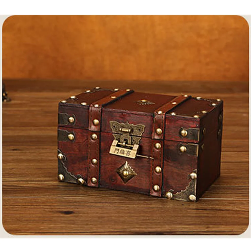 Jewelry Box Bracelets Retro Storage Case Vanity Dressers Organizer