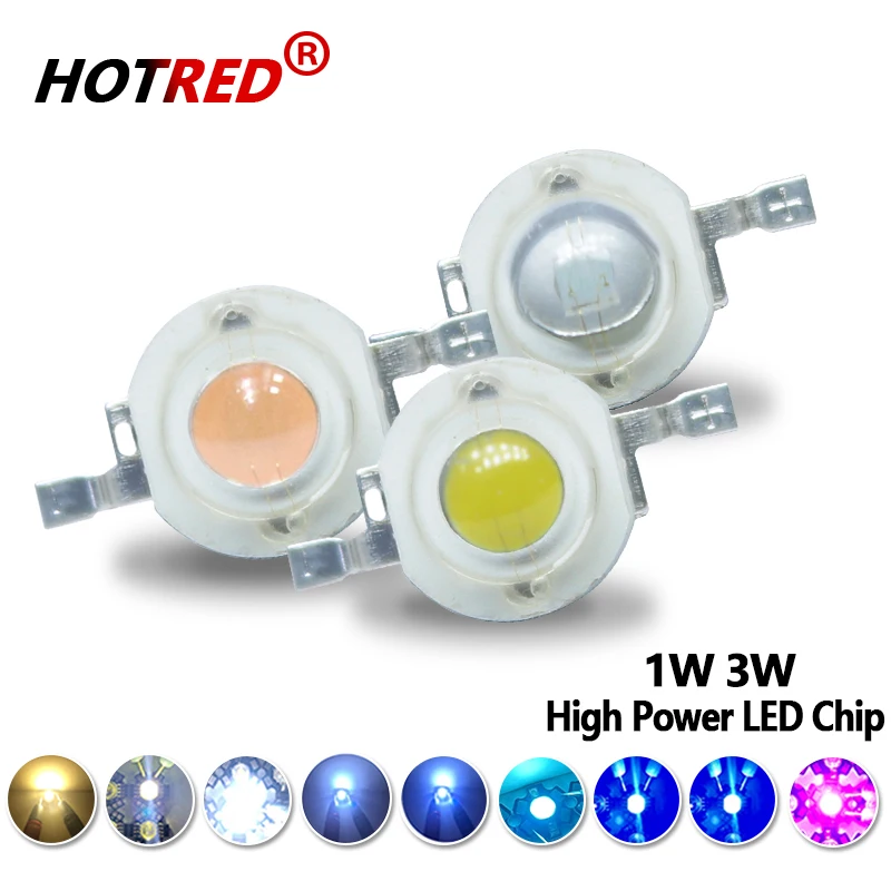 Lampa LED COB Chip 1W 3W wysoka dioda LED dużej mocy ciepłe zimne białe 450nm koraliki Mini Blub dioda SMD dla DIY reflektor Spotlight roślin rosną