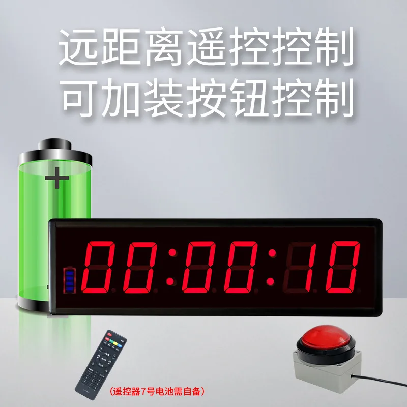 Rechargeable Multi-Function Led Digital Clock Simple Hospital Wall Clock Set Ntp Protocol Competition Timer