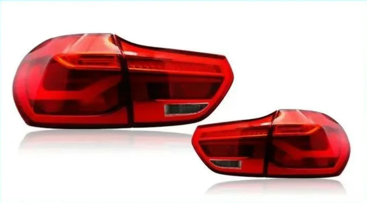 For BMW 1 Series F52 LED Dragon Scale Running Light Red Lens Tail Light Assembly Modification New For 118 125 12V Water Steering