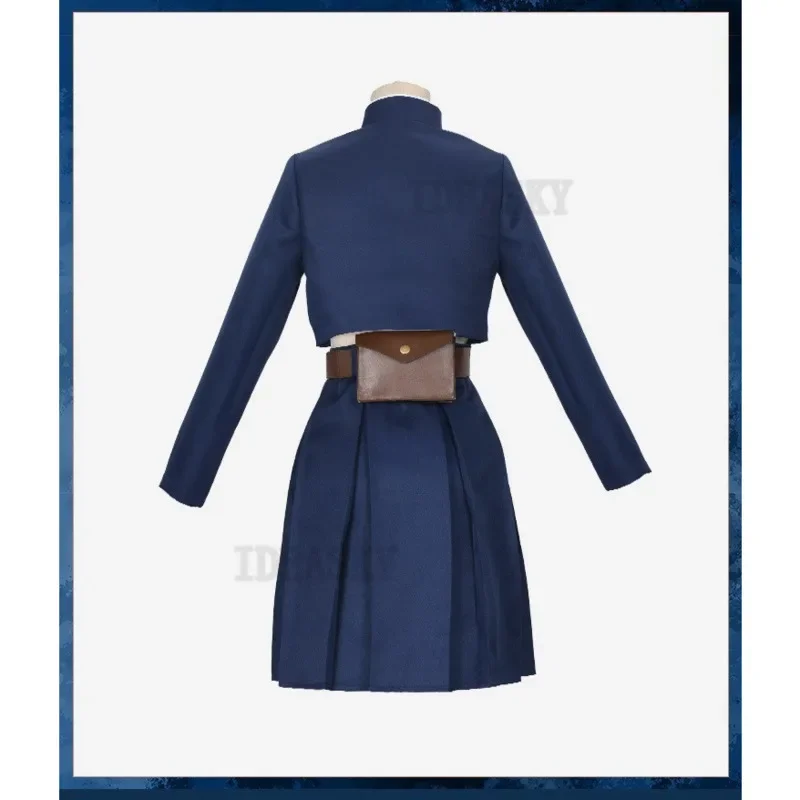 Anime Jujutsu Kaisen Costume Cosplay Kugisaki Nobara parrucca borsa vestito Halloween festa di natale uniforme ragazze donne parrucca scarpe