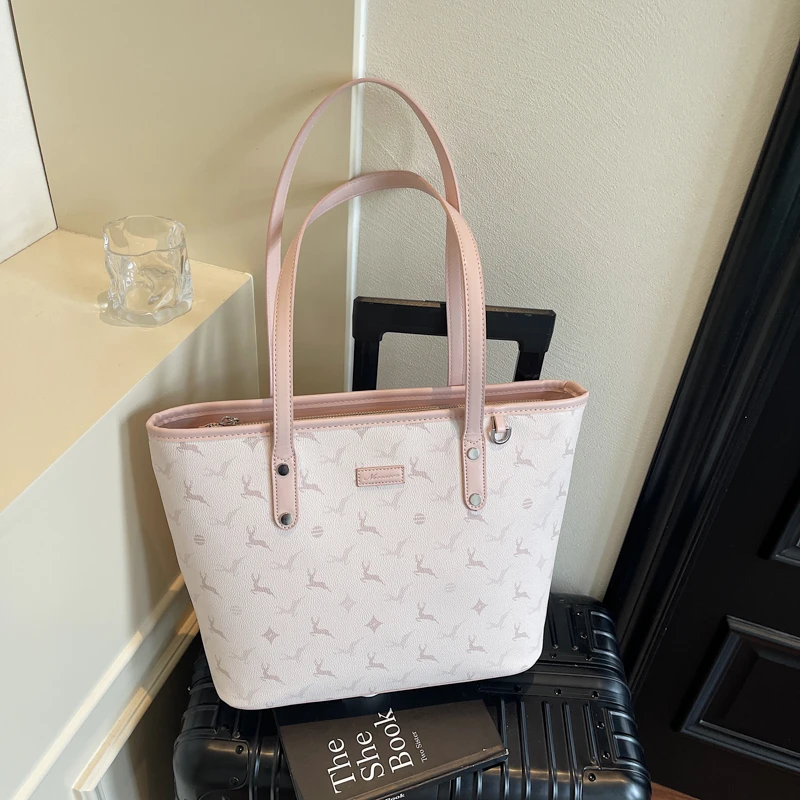 

2025 модные повседневные новые сумки-тоут из искусственной кожи большой емкости с животным принтом, высококачественные дизайнерские сумки на плечо для женщин