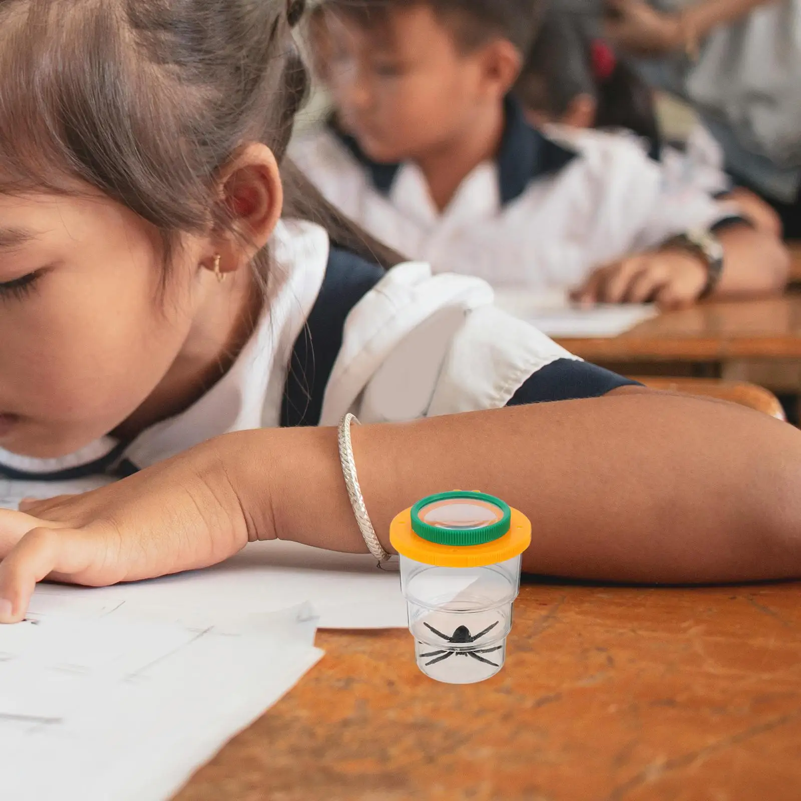 3 pçs bug lupa recipiente crianças visualizador de insetos ferramenta de exploração ciência aprendizagem brinquedo biologia equipamento de observação ampliação