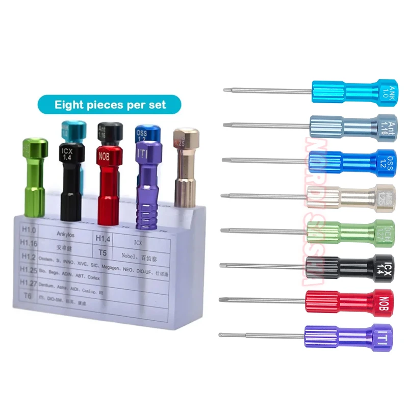 

1 Set Dental Lab Implant Screwdriver Kit Micro Screwdriver Torque Wrench Dentist Instrument with Base