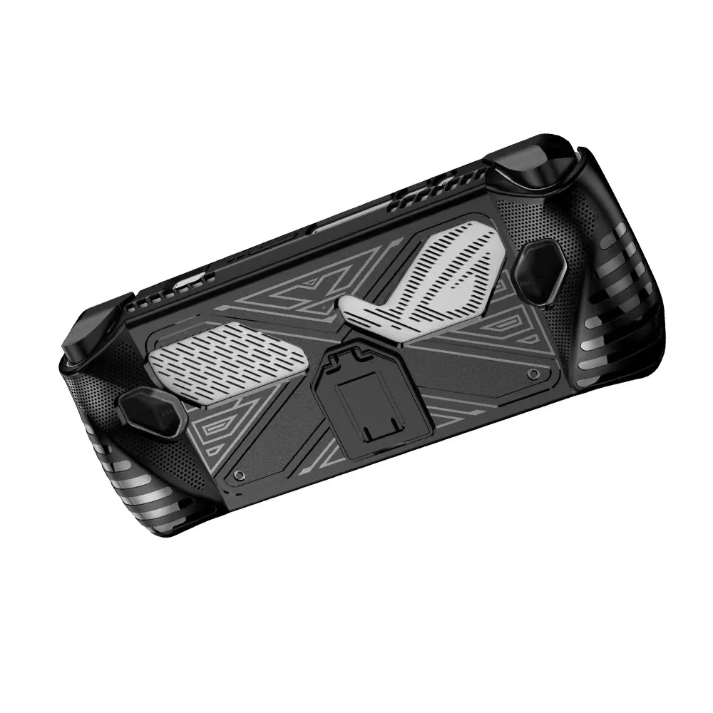 

For ROG Ally Case Shockproof Game Console Cover With Bracket Sweatproof Protective Cover for Asus ROG Ally Gaming Accessories