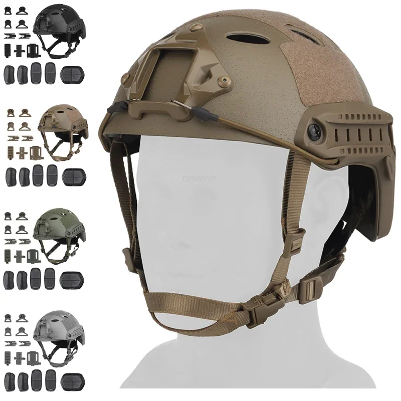 

FAST Helmet Outdoor Hunting Airsoft PJ Helmets Equipment Tactical Paintball Combat Protective Sports Half Covered Helmet