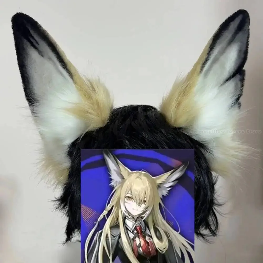 arknight-vulpisfoglia-oreille-oreilles-d'animaux-figure-cosplay-accessoire-chapeaux-bandeau-cadeau-anime-epingle-a-cheveux-accessoires-de-noel