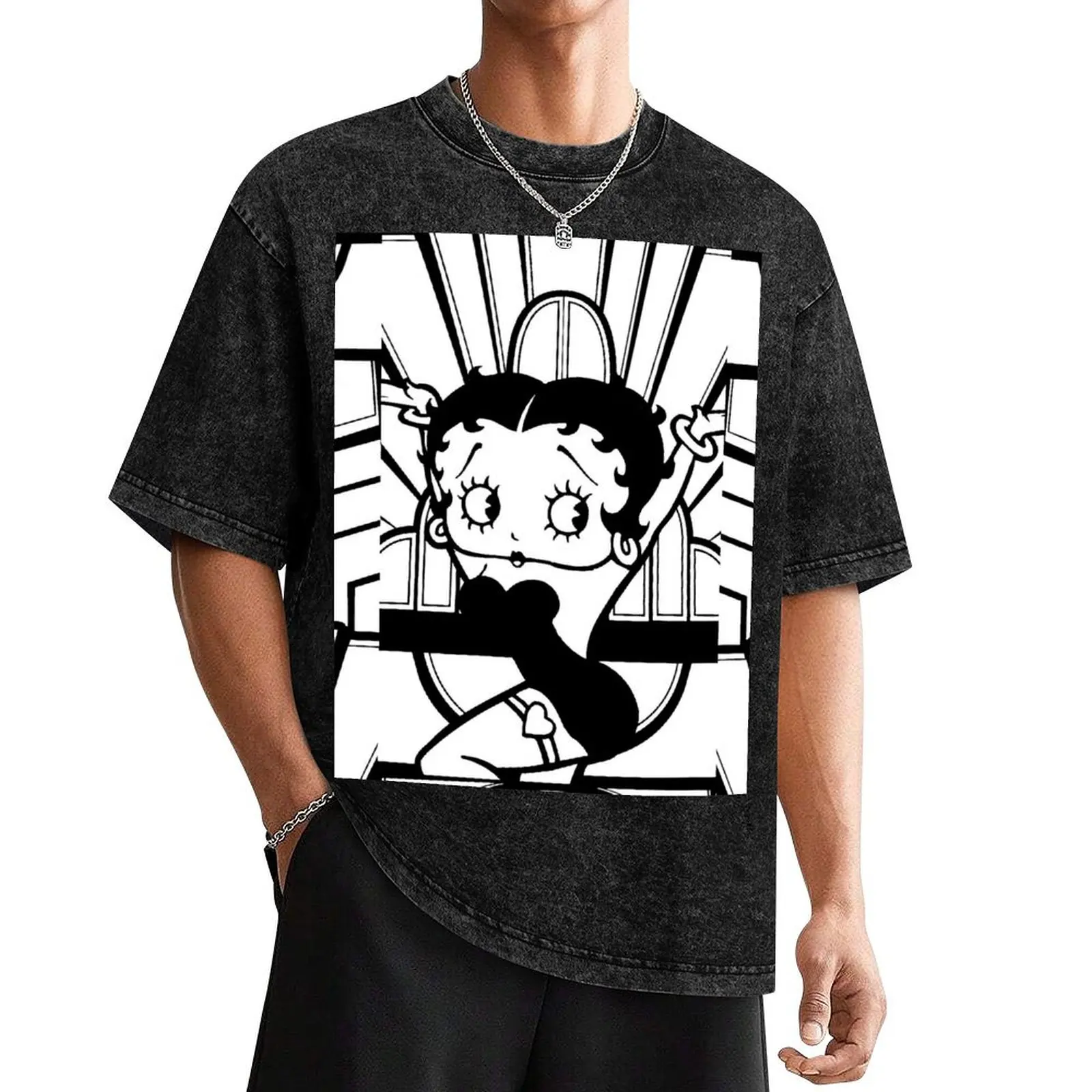 O H B E T T Y ! T-Shirt Anime t-shirt blue archive summer 2025 korean fashion mens fashion