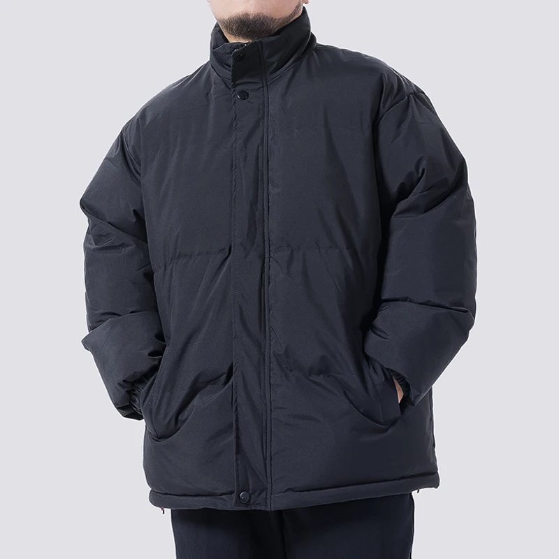 Homens jaquetas de inverno plus size solto ajuste preto grosso jaquetas casacos homens oversized outwear estudante jaqueta à prova dwaterproof água