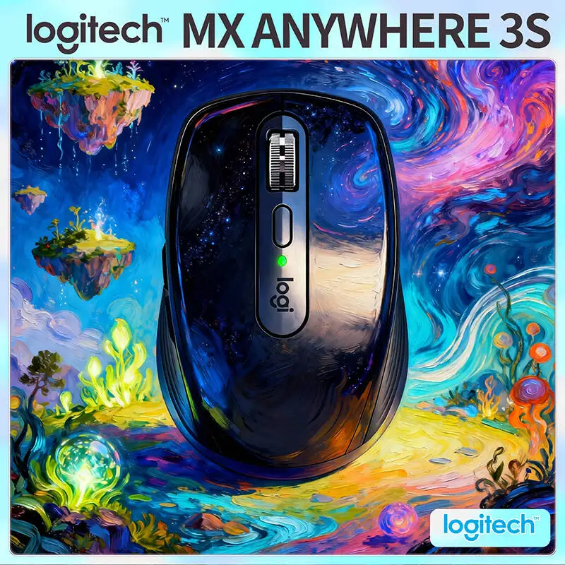 

Logitech MX Anywhere 3S Ergonomic Mouse - 8K DPI, MagSpeed Scroll, 3-Device Bluetooth, USB-C Charge, Office & Travel Use