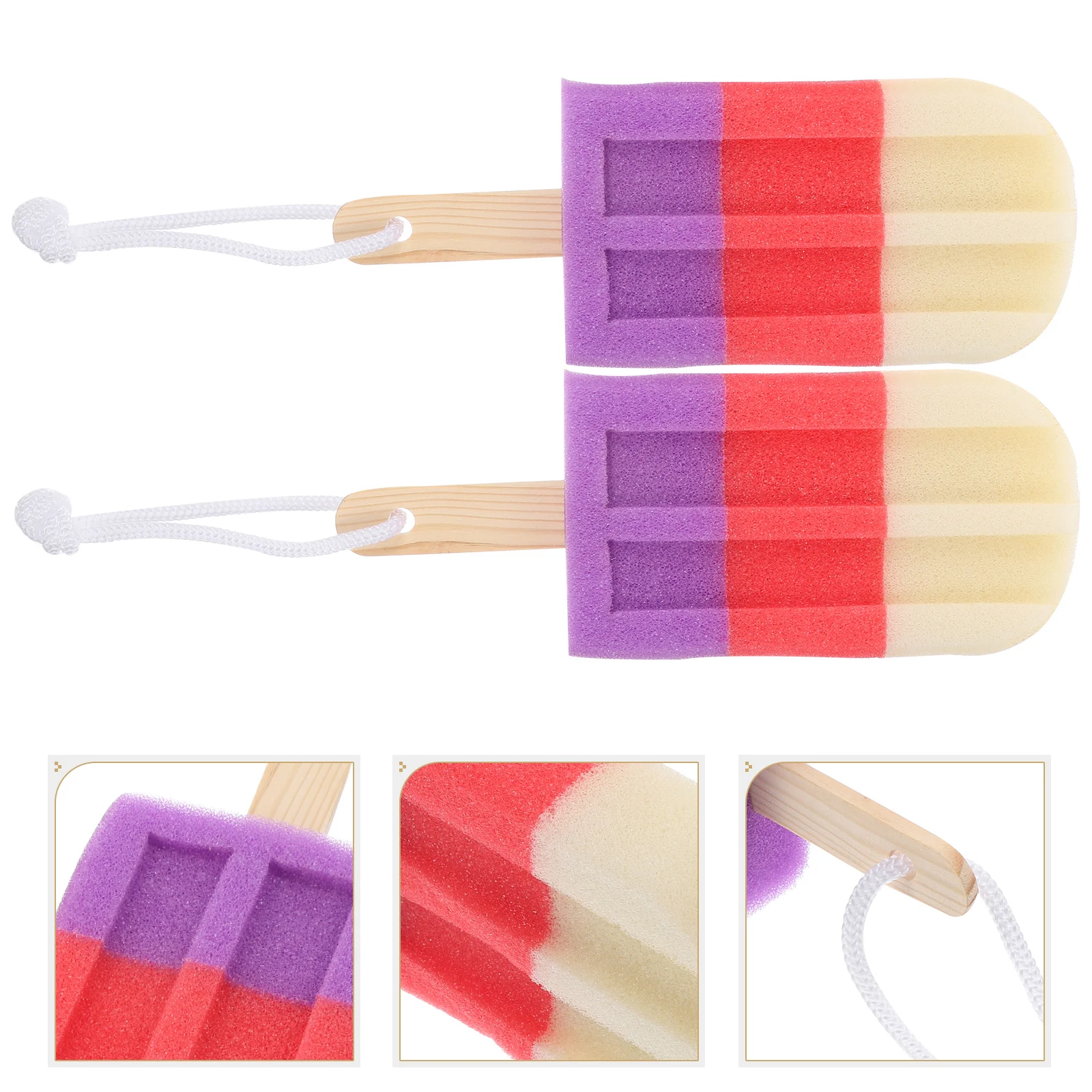 

Ice Cream Bath Ball Soft Sponge Kids Towel Exfoliating Sponges Newborn Baby Shower Body Rubbing Bath Accessories