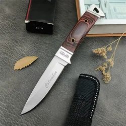 Outdoor K90 Fixed Blade Knife 5Cr13Mov Blade Wood Handle High Quality EDC Survival Camping Hiking Hunting Cutting Tool Gift