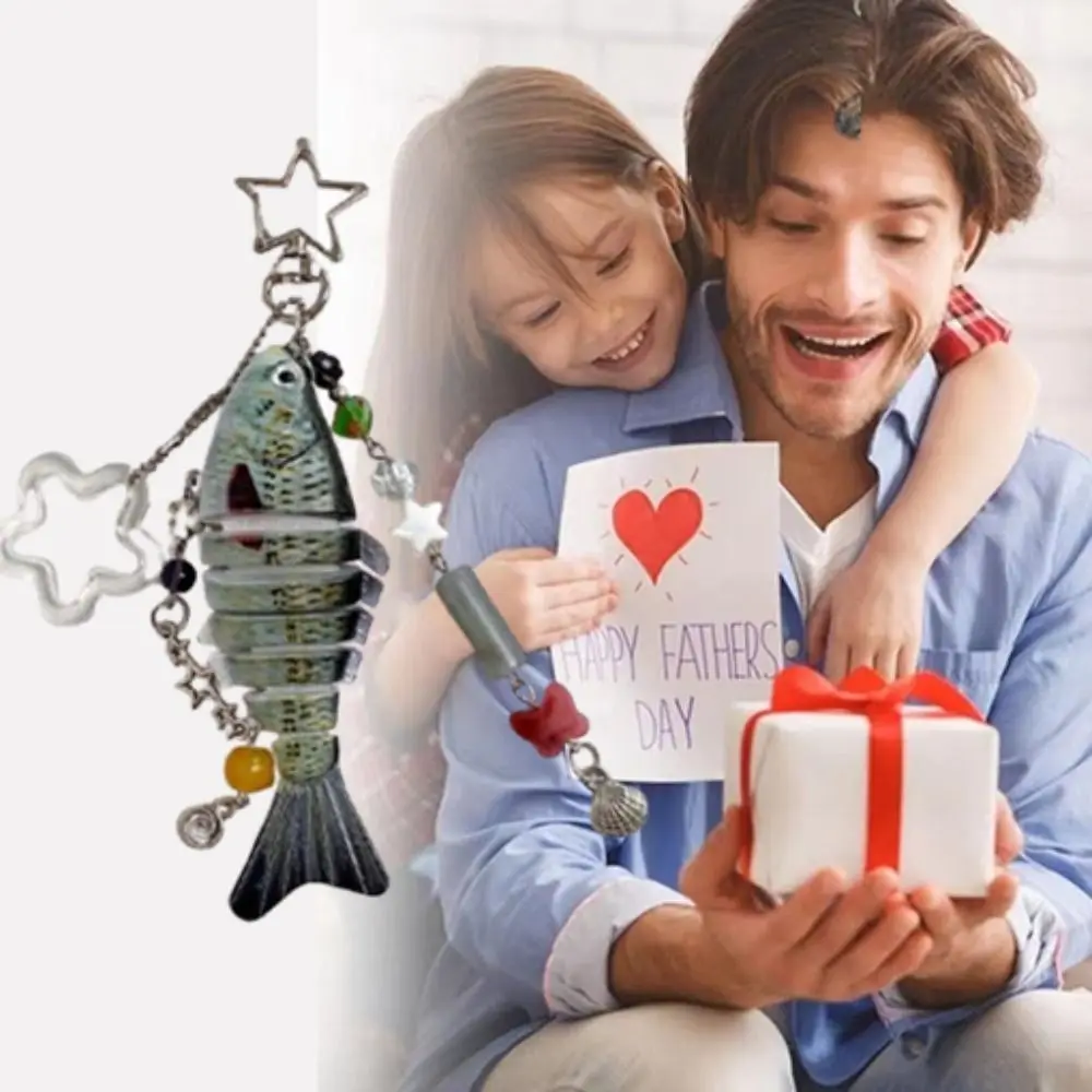 High-precision Handmade Fish Keychains Phone Lanyard Hanging Decor Artificial Fish Pendant Bionic Design Lifelike