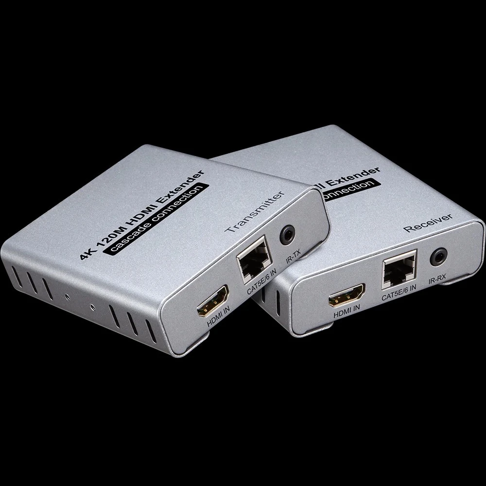 

1080P Video Extender with 60M KVM USB HD Over IP 3D o RJ45 Output Adaptor Metal Material