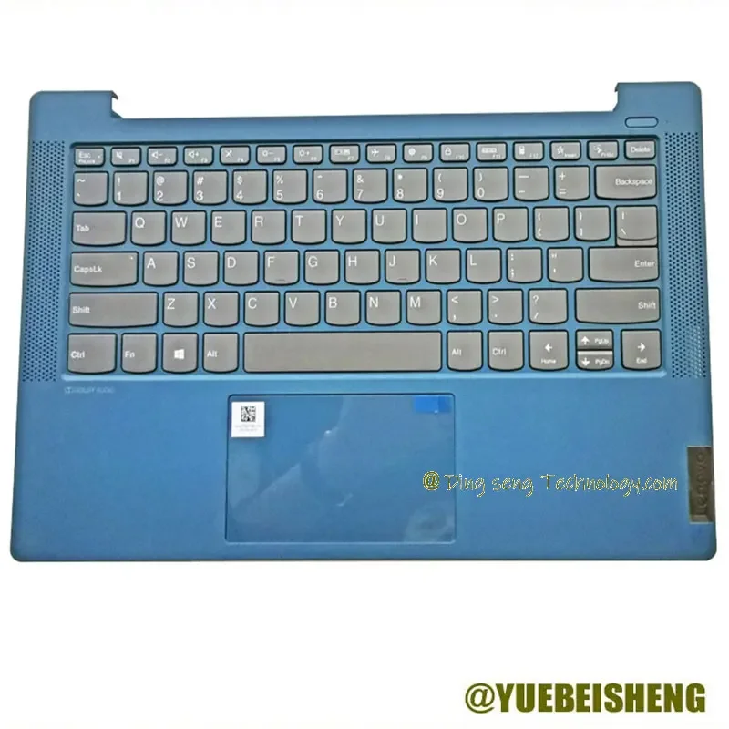 

YUEBEISHENG New For Lenovo ideapad 5-14ARE05 5-14ITL05 5-14IIL05 Palmrest US Keyboard upper cover Touchpad 5CB0Y88604