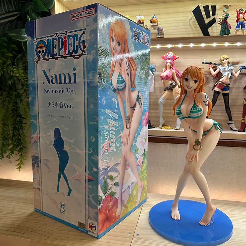 

Megahouse B-Style One Piece Nami Swimsuit Ver. Коллекционная настольная фигурка аниме-персонажа в стоячей позе, масштаб 1/4, 38 см, подарок