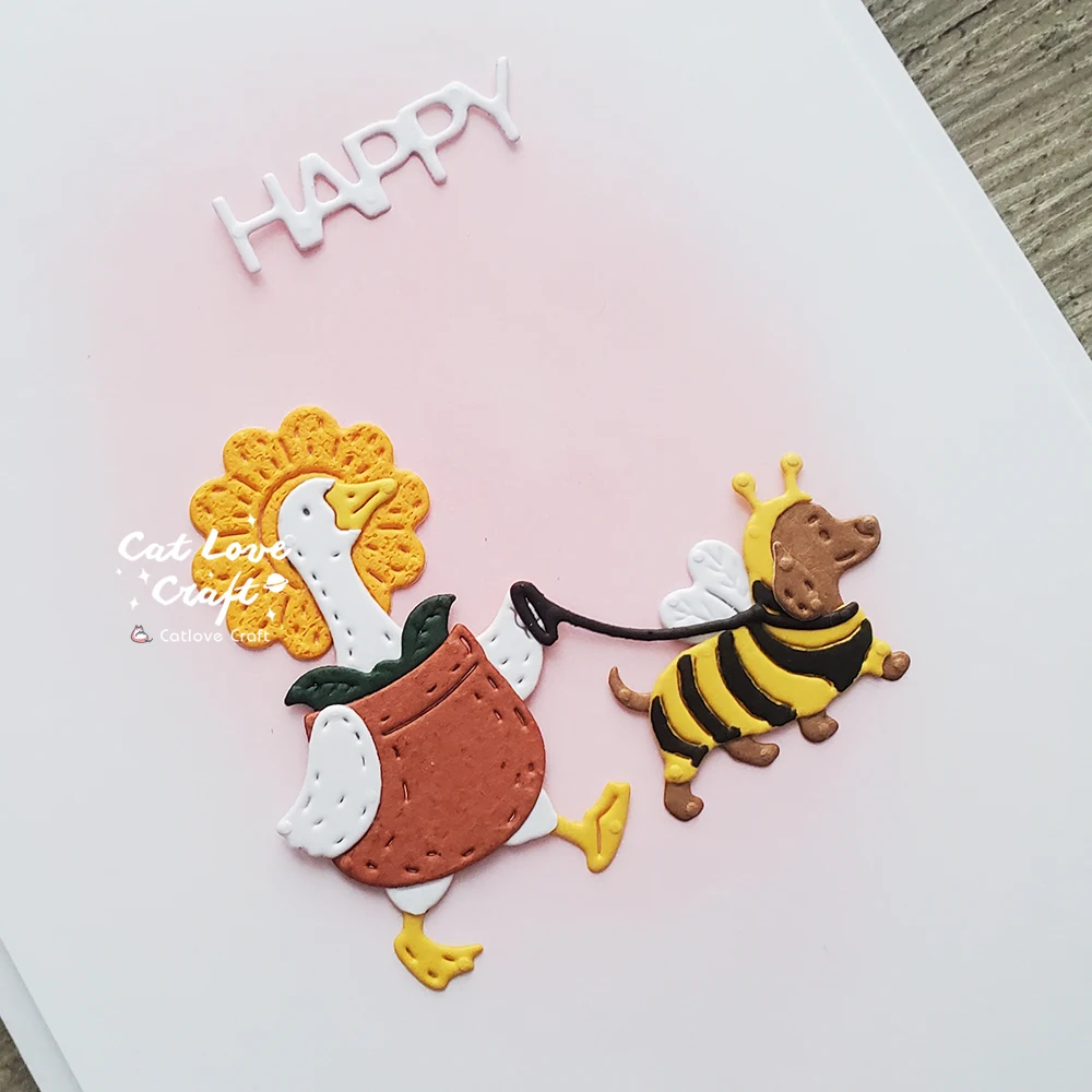 Halloween Thanksgiving Gans Wurst Hund Metall-Stanzformen Scrapbooking Schablone Stanzformen Kartenherstellung Basteln Prägung Neue Stanzformen – Detail 15