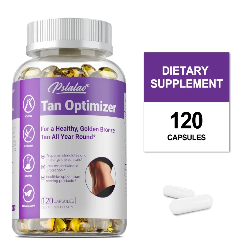 Tan Optimizer Supplement - Enhance Skin Melanin & Elasticity, Supports Cellular Energy and Skin Health, Reduced Fine Lines
