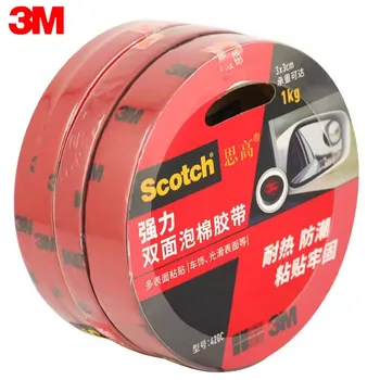 Cinta Original 3M 3M Scotch adhesivo de doble cara cinta impermeable de montaje de espuma 3M multiusos para coche, luces LED, oficina