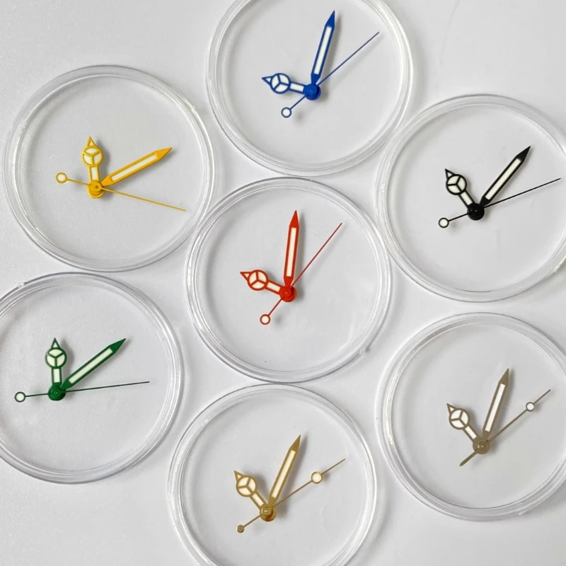 อุปกรณ์เสริมที่ปรับเปลี่ยนแล้วตัวชี้เรืองแสงสีเขียวเหมาะสำหรับการเคลื่อนที่ด้วย NH35ตัวชี้เรืองแสงสีน้ำแข็งสีฟ้า4R36