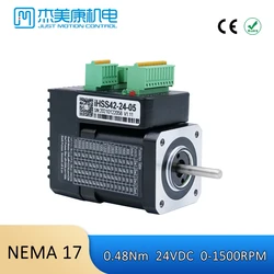 JMC NEMA 17 Integrated Step Servo Motors 0.48NM 1000Line Encoder Closed Loop Stepper System IHSS42-24-05 for CNC 3D Printer Kits