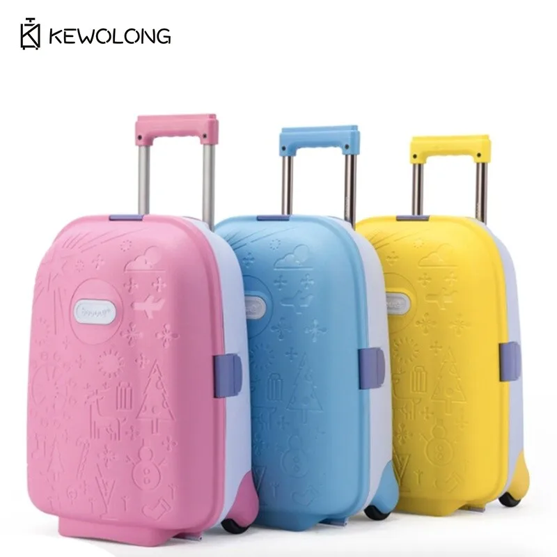 

17 Inch PP Kids Luggage Mini Cartoon Design Children's Suitcase Lightweight Durable Pullman Trunk
