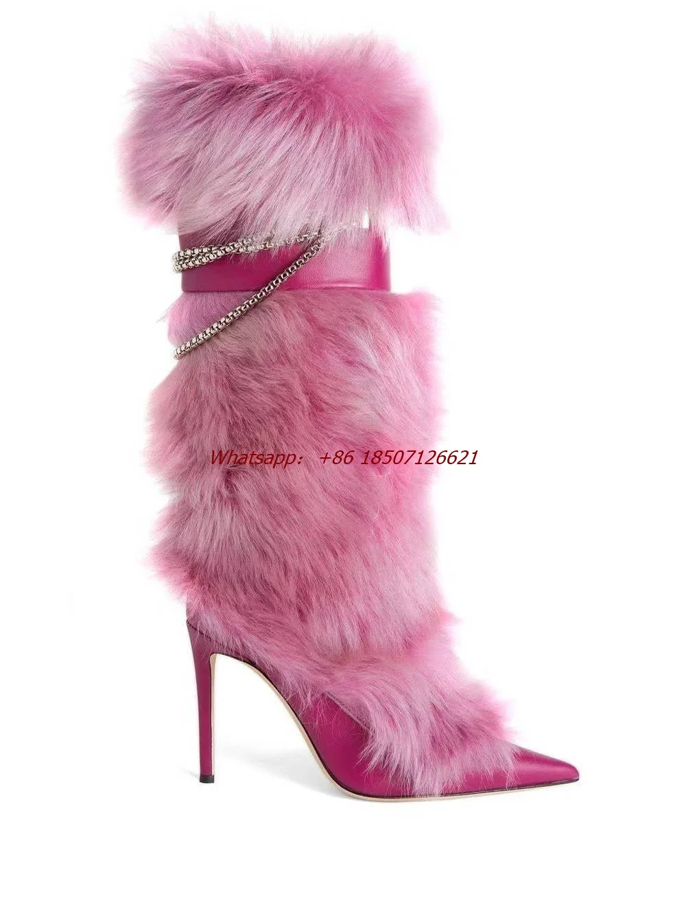 

Winter Thick-Soled Plus Velvet Warm Fur Snow Boots For Women Thickened Cotton Shoes