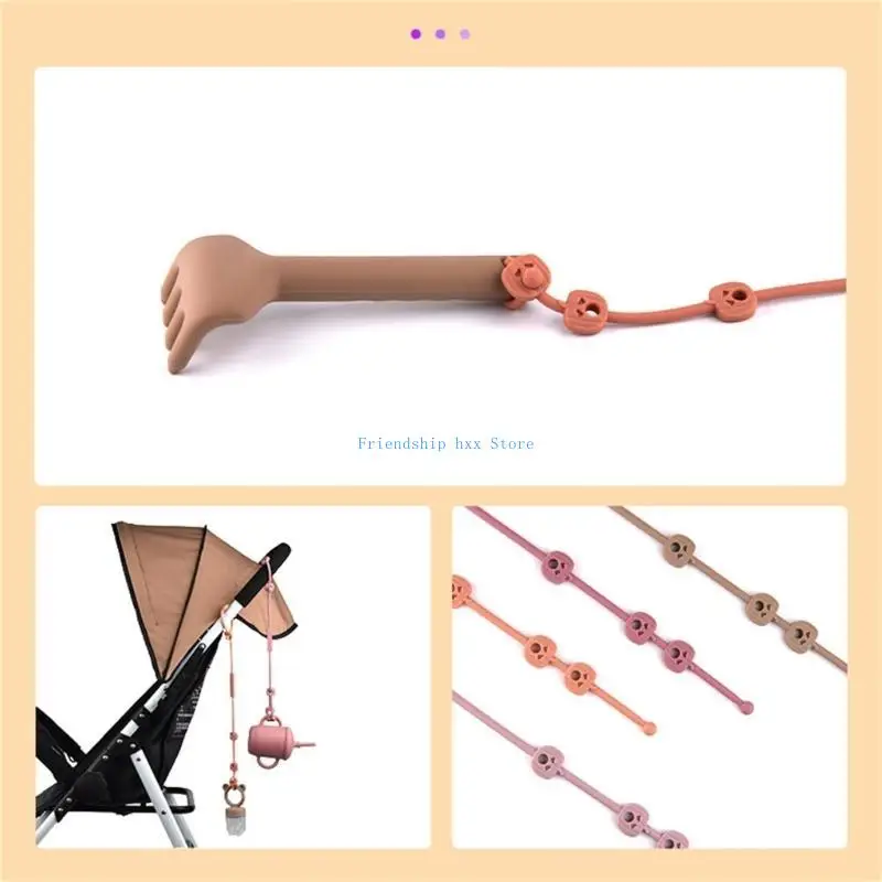 F1CB Pacifier Clip Toy Safety Straps Baby Teether Strap لوجود Stroller Sippycup Straps