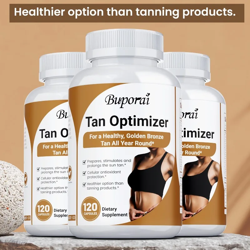 Tan Optimizer - Supports Cellular Energy, Keeps Skin Hydrated, Bronze Glow,Helps Achieve A Healthy,Improve Dryness and Roughness