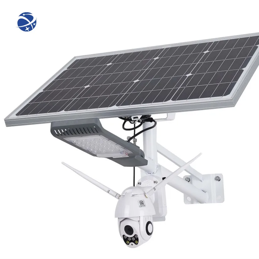 LED Solar 80 IP65 High Quality Street Lamp with 4G Wifi Solar Street Lights with Camera 60w Die Casting Aluminum Rohs Road IP 65