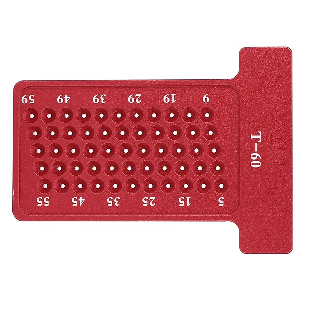 liga-de-aluminio-​-regua-t-de-precisao-​-dual-metrico-e-em-polegadas-​-compacto-​-regua-tipo-t-​-acabamento-anodizado-​-vermelho-​-medidor-de-marcacao-​