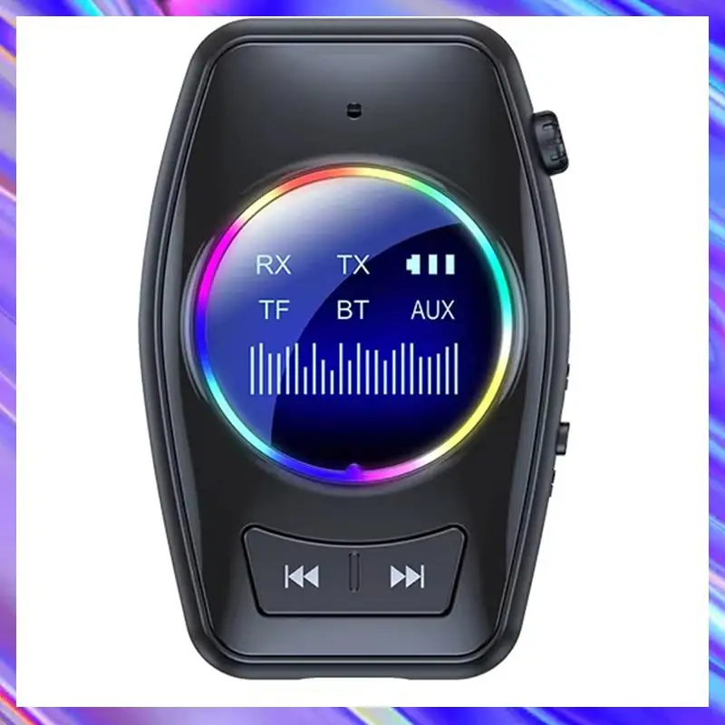 A24U Bluetooth オーディオレシーバートランスミッター 3.5 ミリメートル AUX TF カード再生アダプタステレオ音楽マイク付き車用