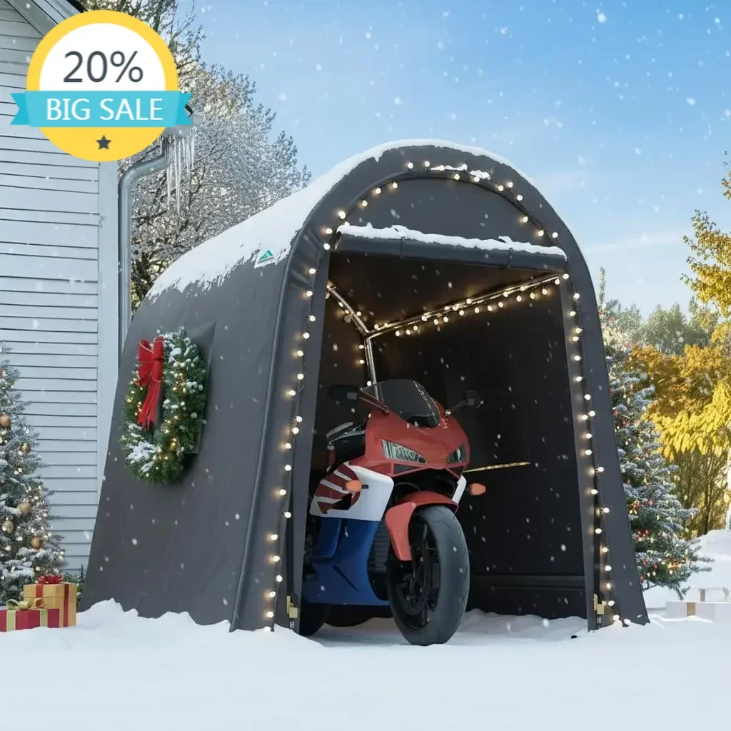 

Бестселлер: Металлический садовый навес 6x8 футов с круглой конической крышей, переносной гараж-укрытие для мотоциклов, лодок или садового инвентаря