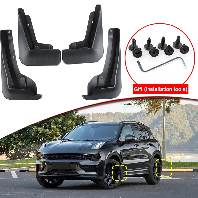 

Car Styling For LYNK&CO 01 2021 2022 2023 ABS Car Mud Flaps Splash Guard Mudguards MudFlaps Front Rear Fender Auto Accessories