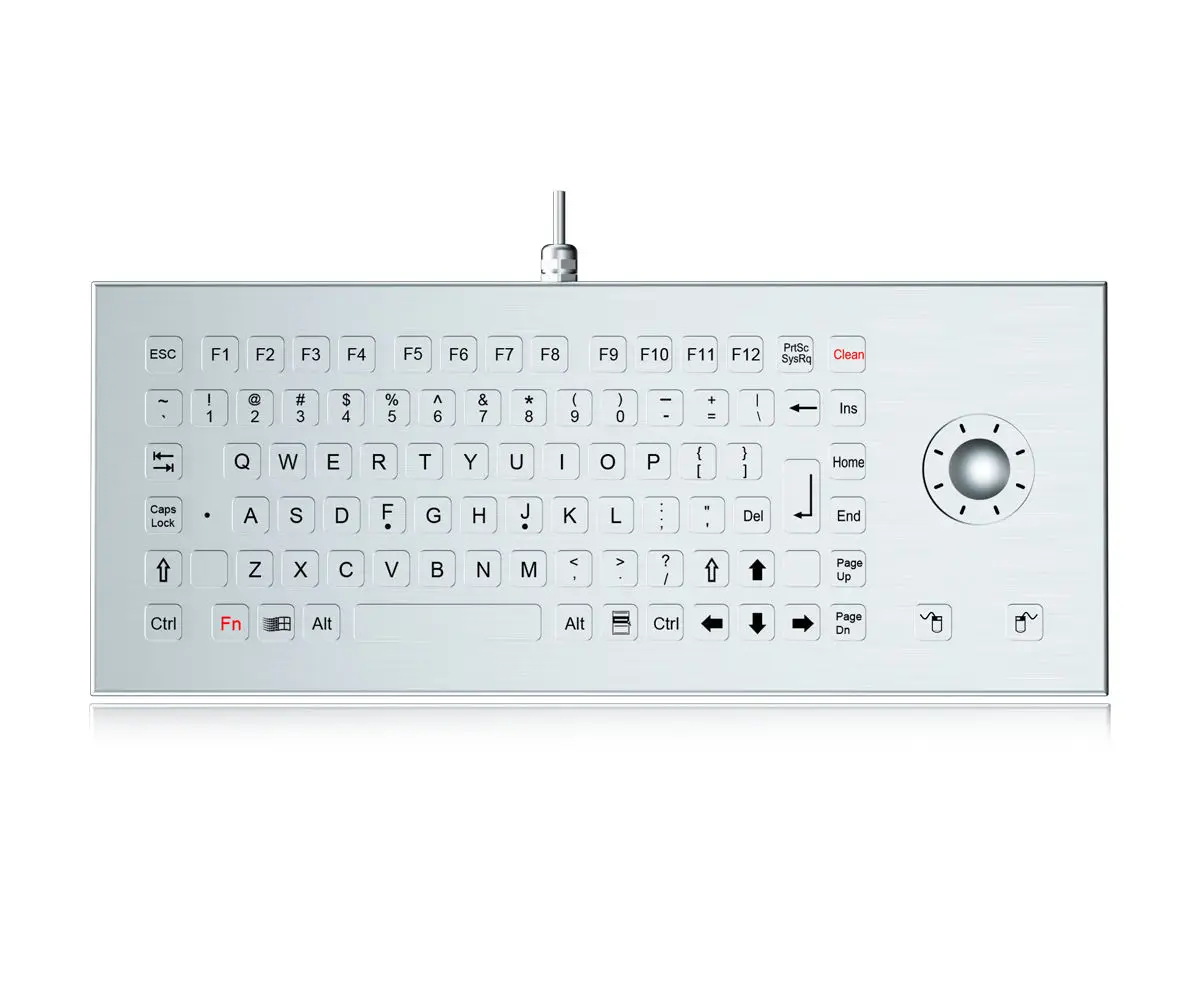 

Промышленная металлическая клавиатура IP68 с защитой от повреждений, с указателем типа "обруч-хулахуп", взрывозащищенная