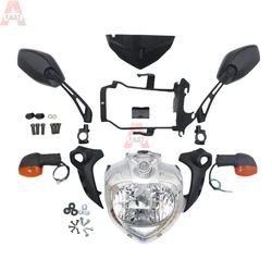 Fit for 2007-2010 Yamaha FZ6 FZ6N FZ6S Motorcycle Headlight Set Head Light Assembly Turn Signal Mirror FZ6 N S 2008 2009 2010
