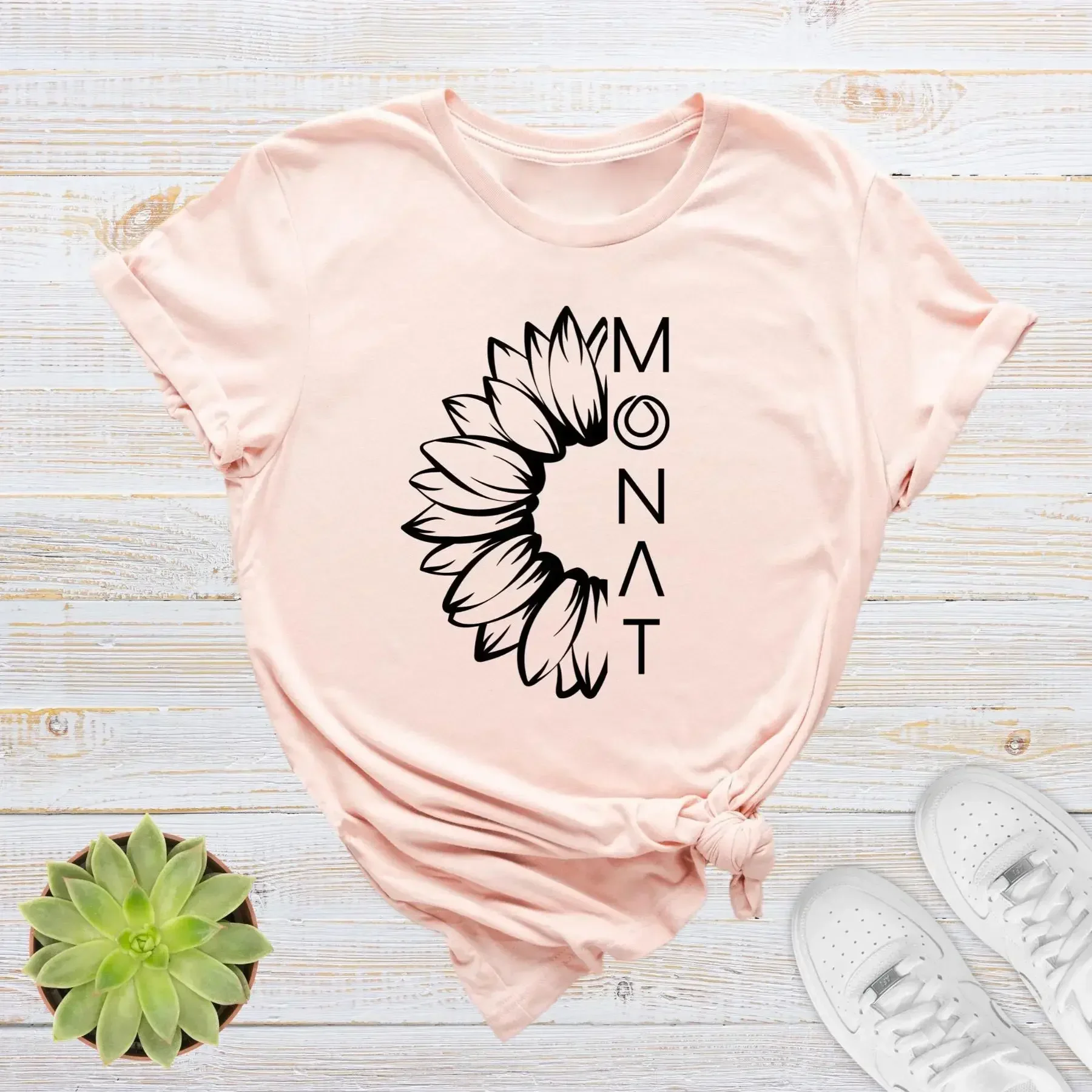 Camiseta MonaT con Logotipo Global de Sunflower Hair Care Shampoo Dealer Wellness Gear