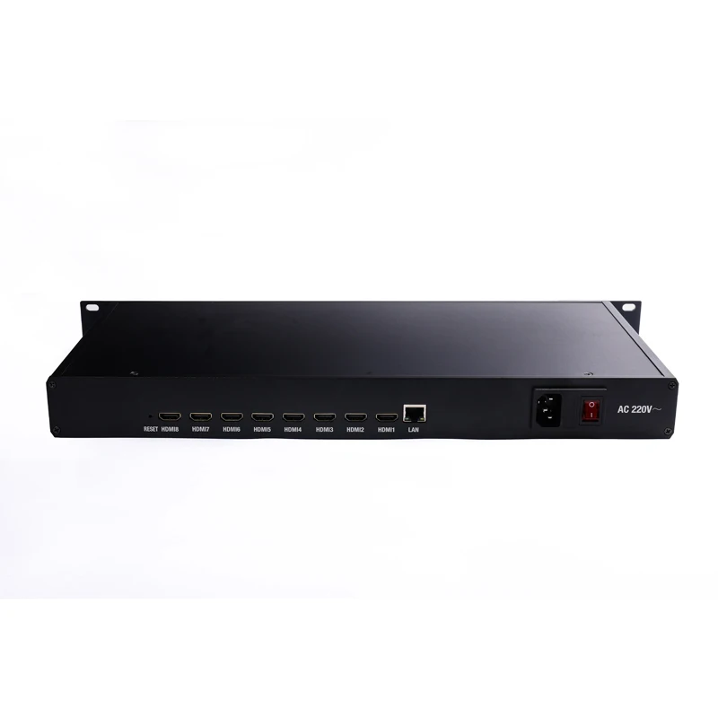 KUNUOMAGIC 1U Rack-mount 8-Channel H.264/H265/MPEG-4 AVC MJPEG Full HD 1080P Multi-Protocol Video Encoder for Metal