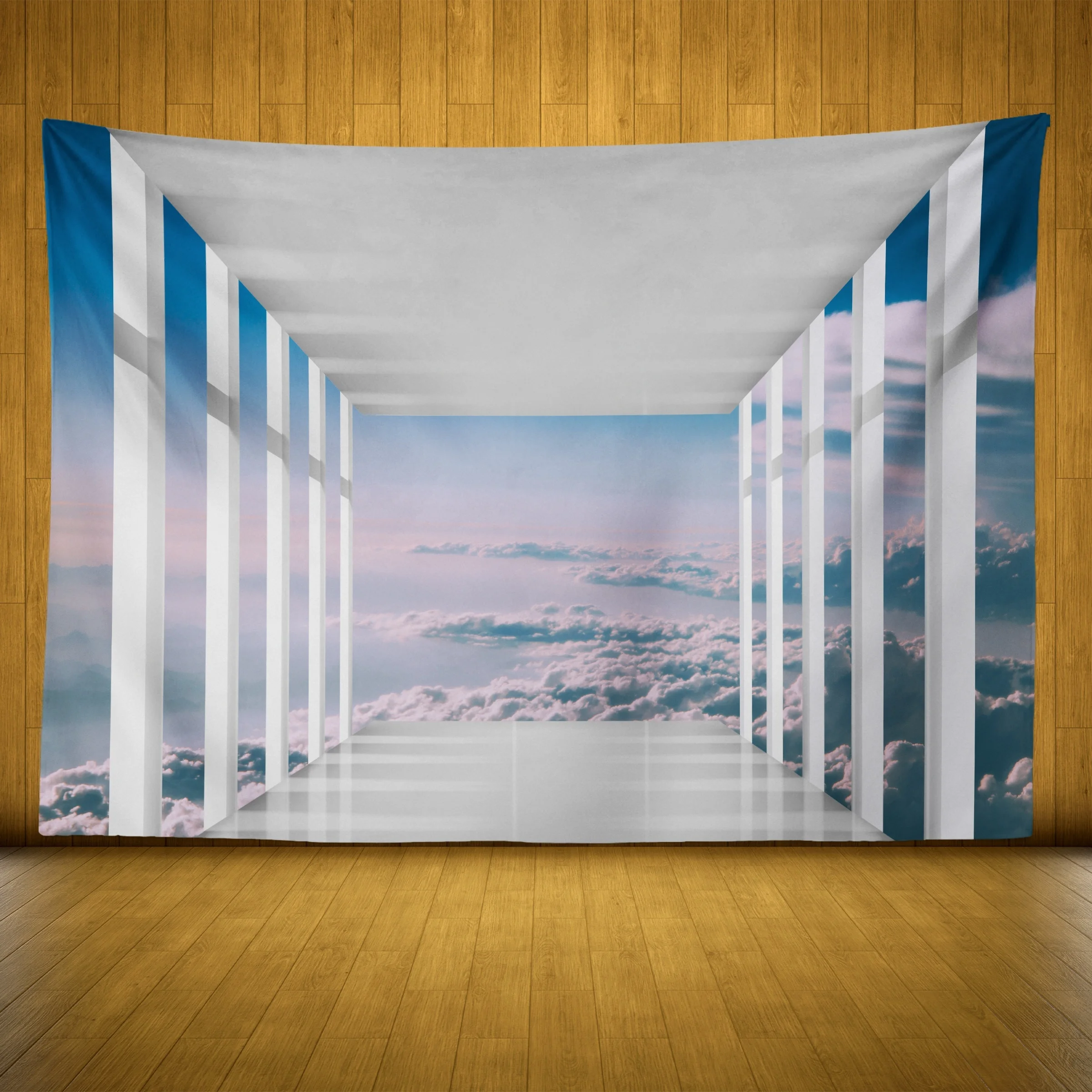 Abstract Cloud Sky Portal Tapestry Wall Hanging Decoration Curtain for Modern Bedroom Living Room Home Decor Art Poster Print Li
