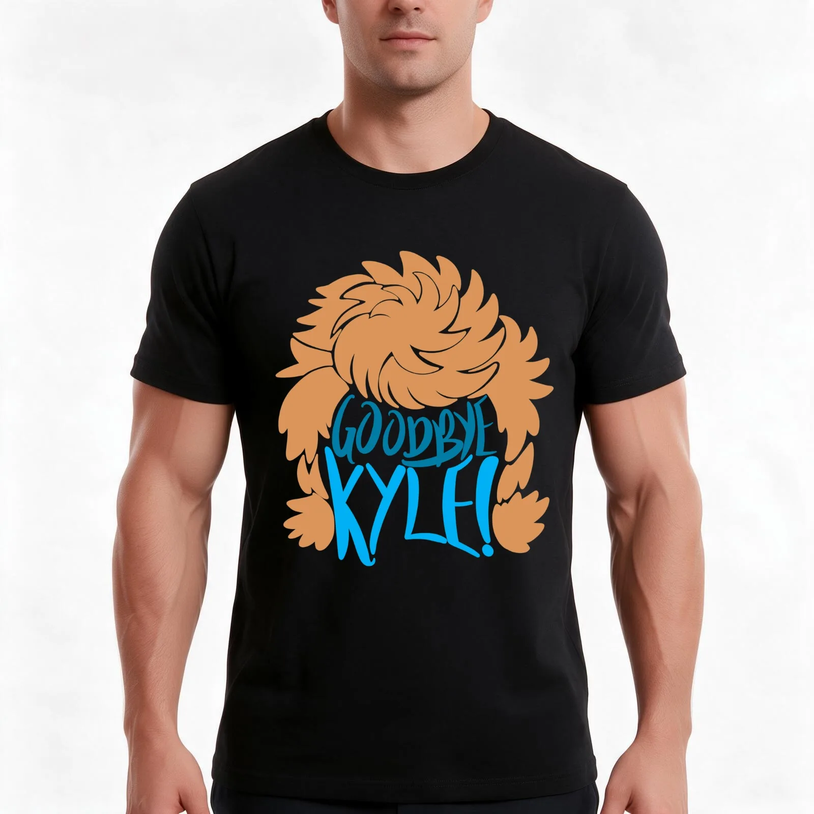 Goodbye Kyle! T-Shirt Summer Casual Cotton Tee Oversized Streetwear Tops Vintage Graphic Print Loose Fit Short Sleeve