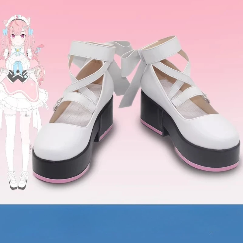 

Обувь для косплея VTuber Yuuki Sakuna, изготовленная на заказ, ботинки, реквизит для Хэллоуина и карнавала